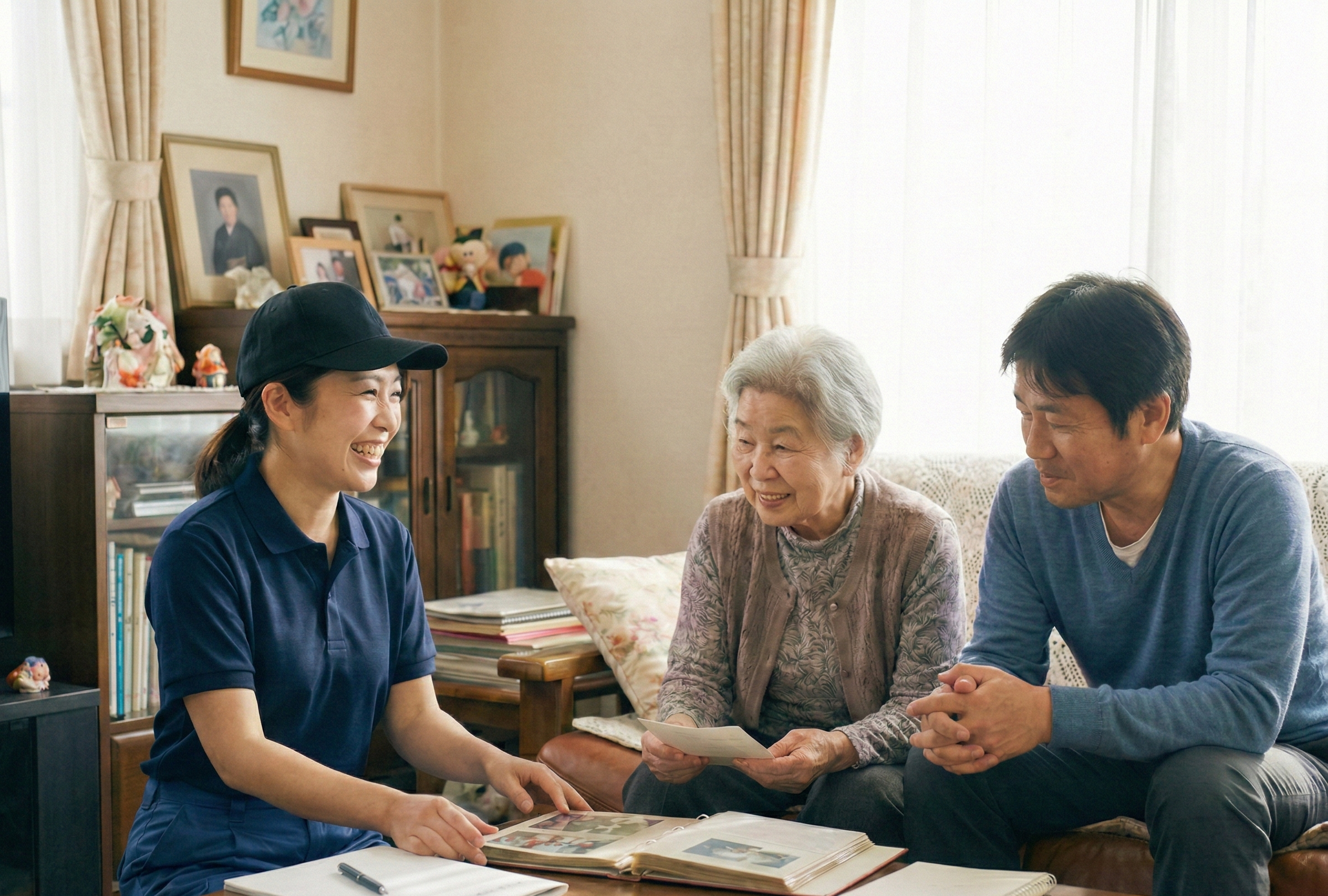 やわらかい作業風景